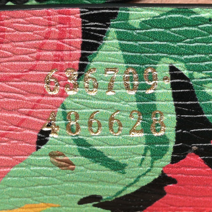 Gucci X KEN SCOTT New Shangai Calfskin Jenny Floral Print Small Jackie 1961 Hobo Black Pink 7 of 12