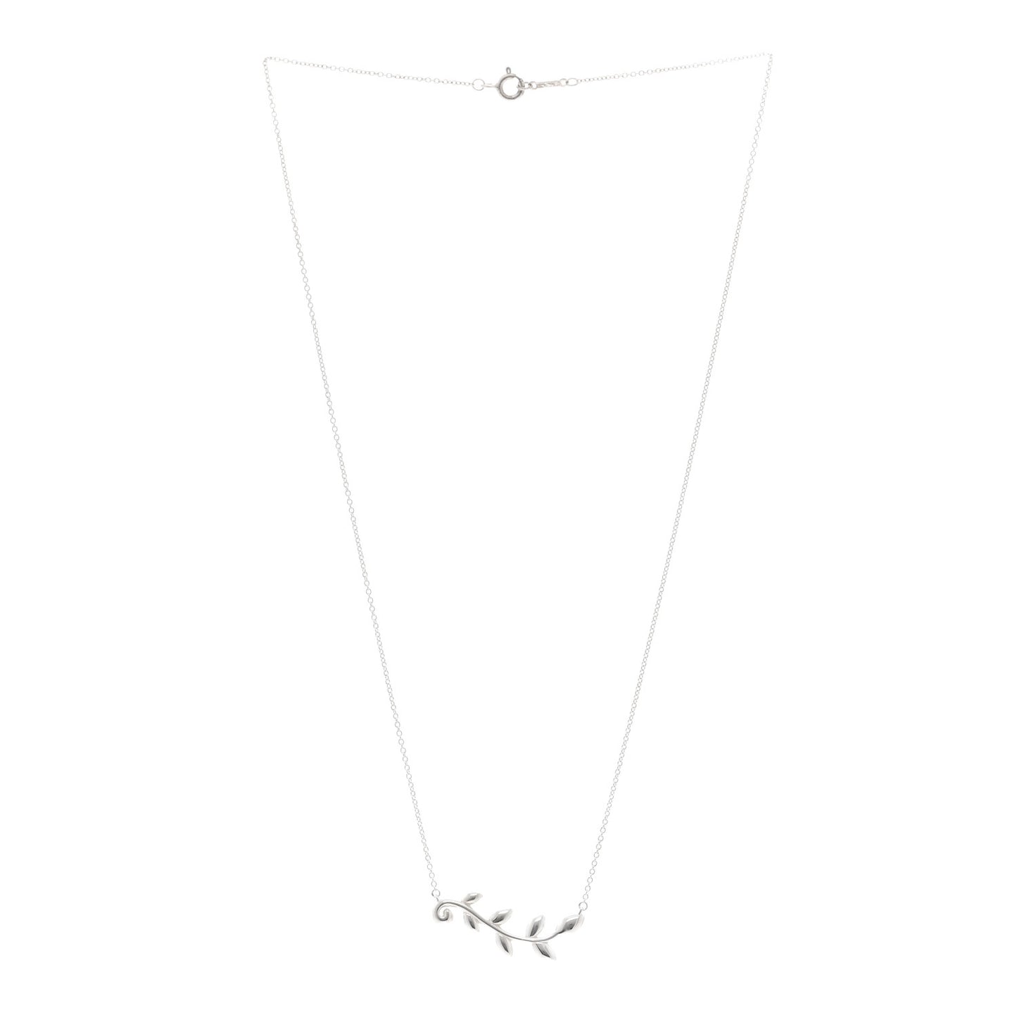 Sterling Silver Paloma Picasso Olive Leaf Vine Pendant Necklace