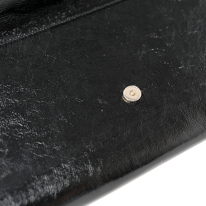 Saint Laurent Textured Patent Monogram Large Belle De Jour Clutch Black 14 of 17