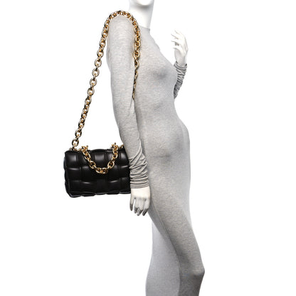 Bottega Veneta Lambskin Maxi Intreccio Padded Chain Cassette Crossbody Bag Fondant 2 of 18