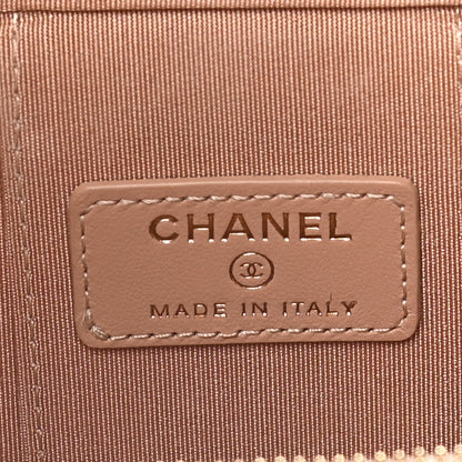 Chanel Calfskin Quilted Mini Perfect Fit Vanity Case With Chain Beige 5 of 15