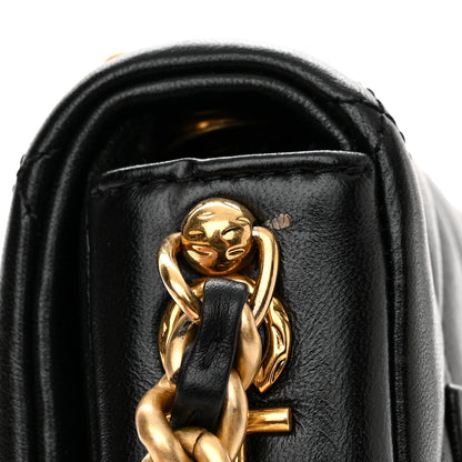 Chanel Lambskin Quilted Small Side Note Flap Black 11 of 11