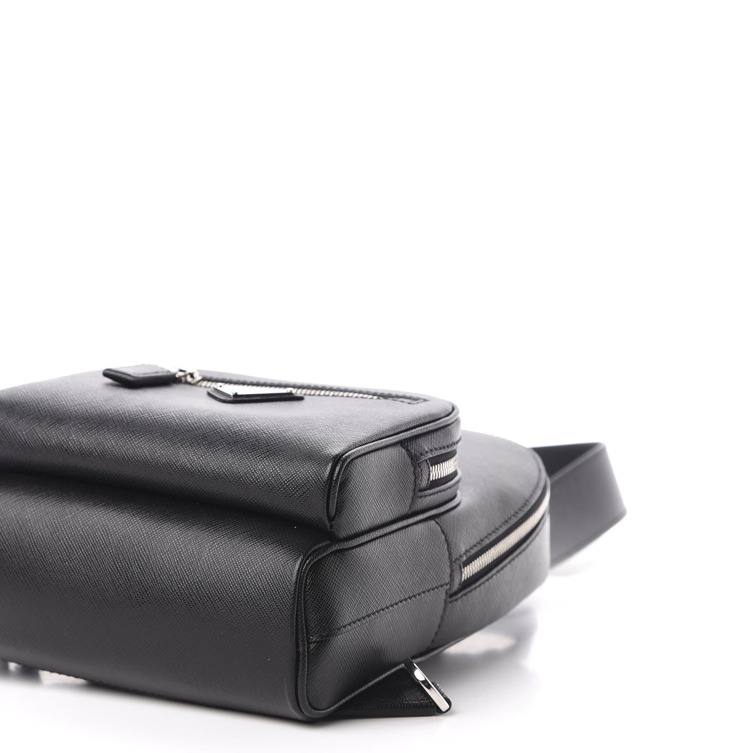 Prada Saffiano Sling Backpack Black 6 of 9