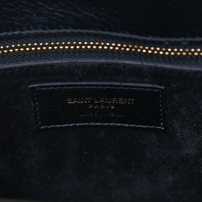 Saint Laurent Tweed Houndstooth Small Sac De Jour Black 6 of 9