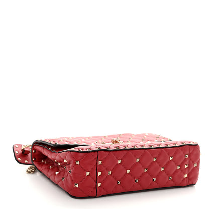 Valentino Garavani Nappa Medium Rockstud Spike Shoulder Bag Rosso Valentino 4 of 9