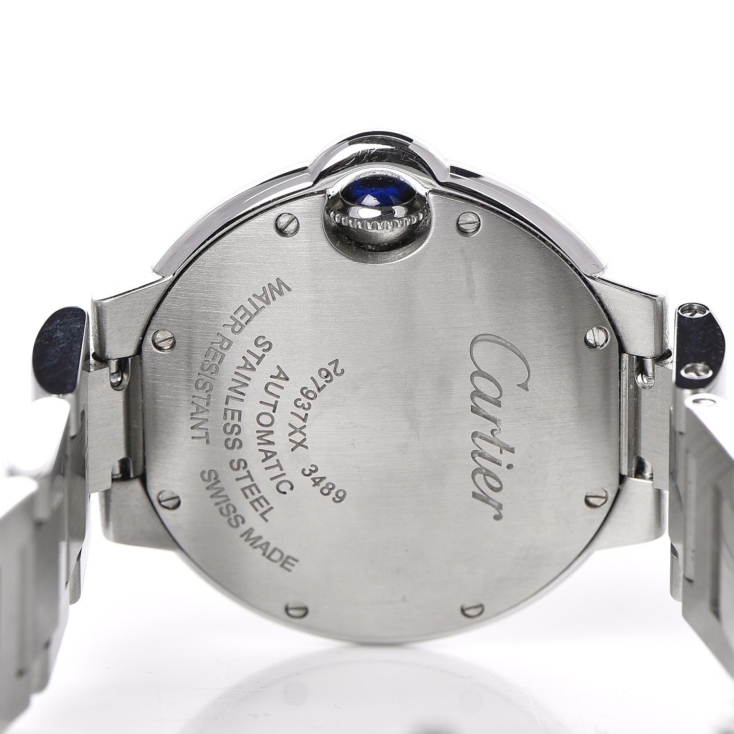 Cartier Stainless Steel Diamond 33mm Ballon Bleu De Automatic Watch 4 of 7