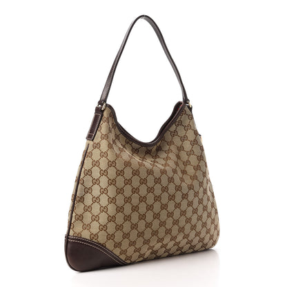 Gucci Monogram Medium New Britt Hobo Dark Brown 3 of 10