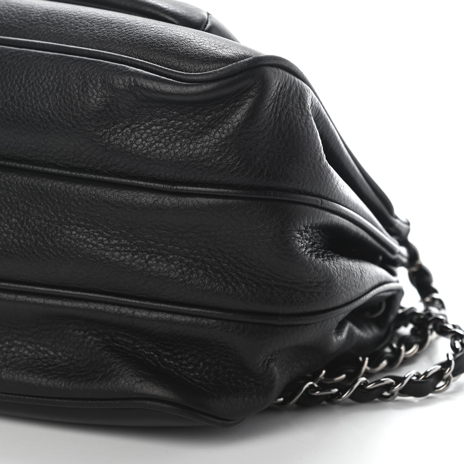 Chanel Caviar Mademoiselle Lock Accordion Flap Black 10 of 10