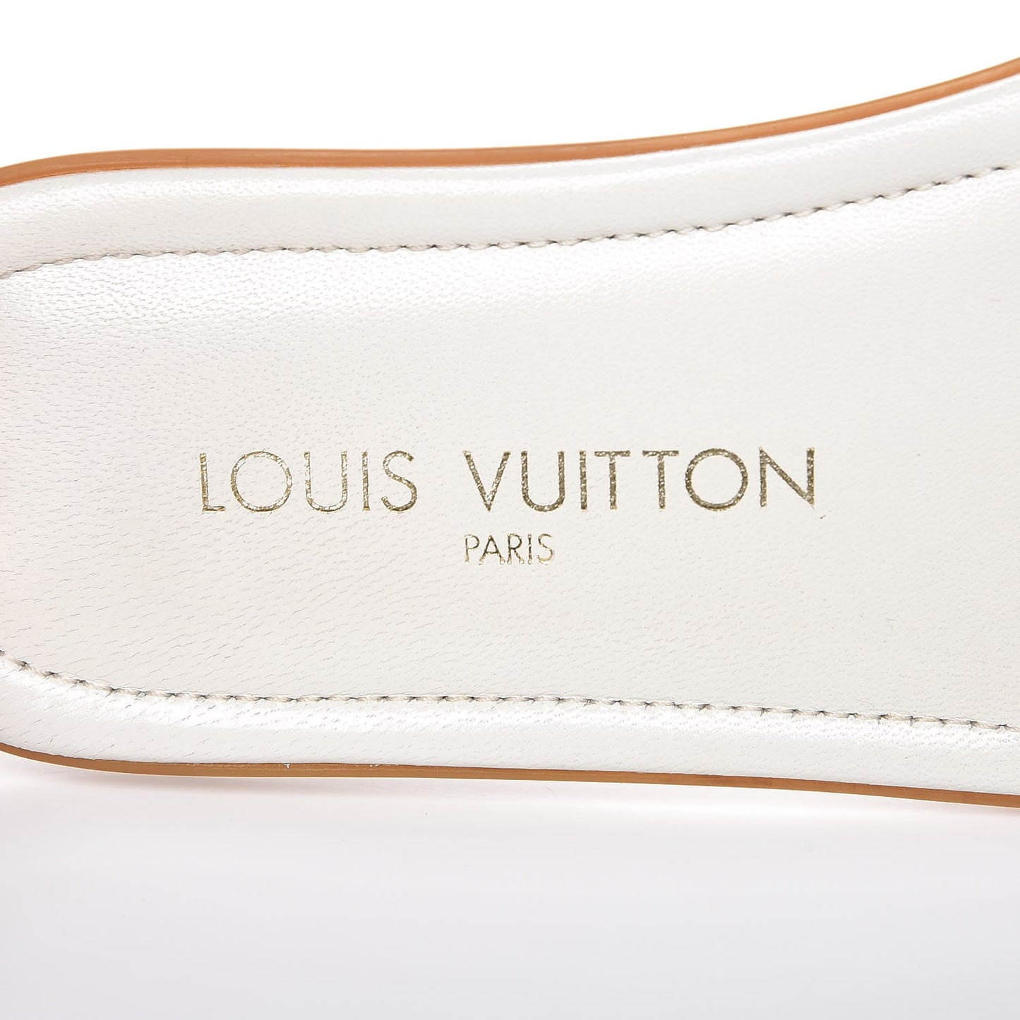 Patent Slide Sandal 37 Ivory