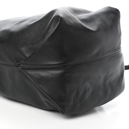 Saint Laurent Lambskin Teddy Drawstring Bag Black 7 of 8