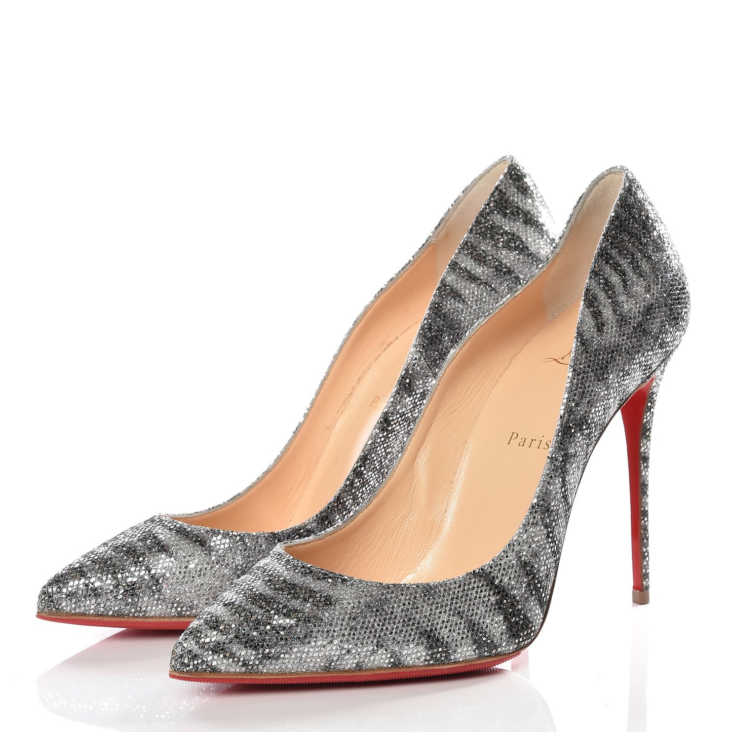 Glitter Sirene Pigalle Follies 100 Pumps 39.5 Silver