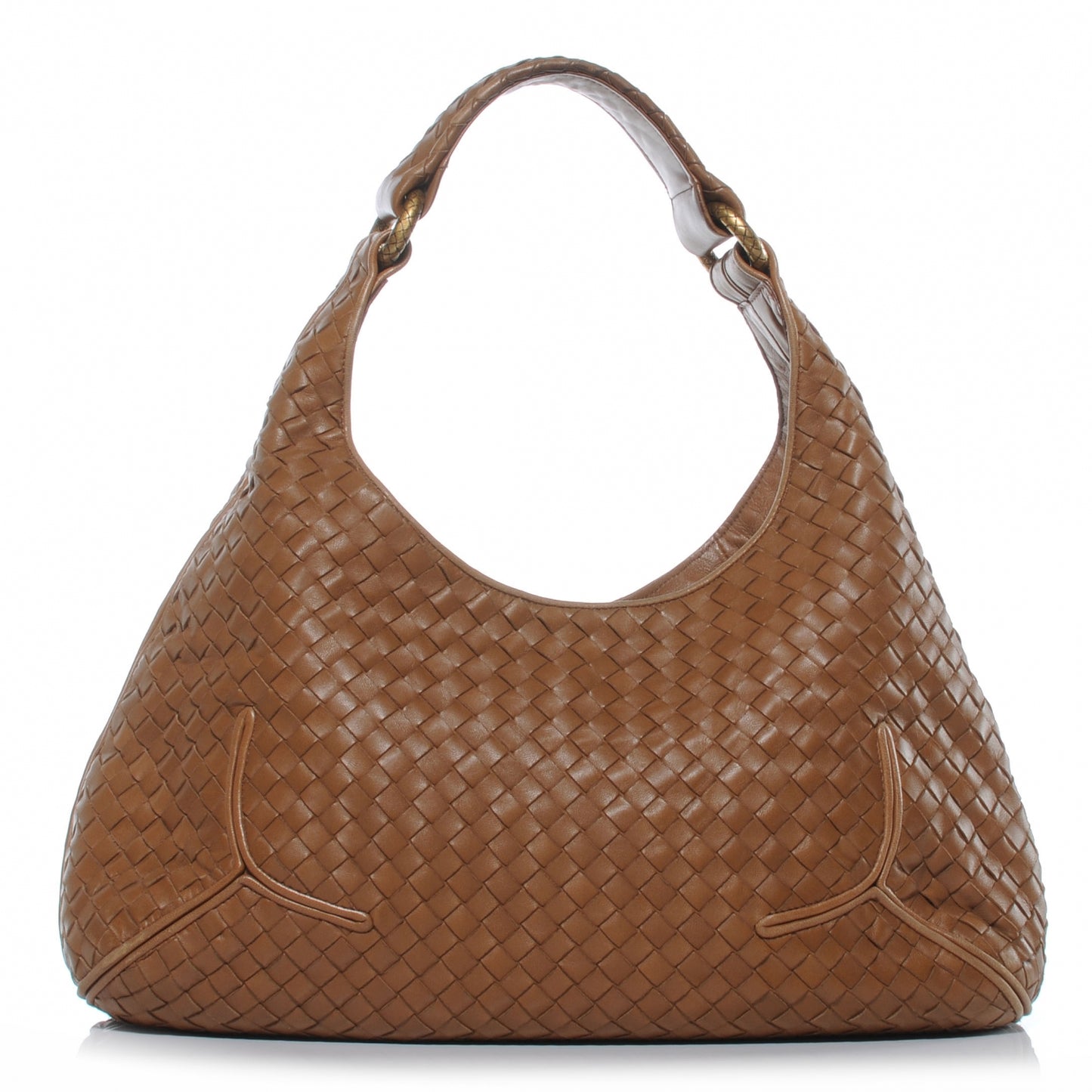 Nappa Intrecciato Ball Hobo Noce