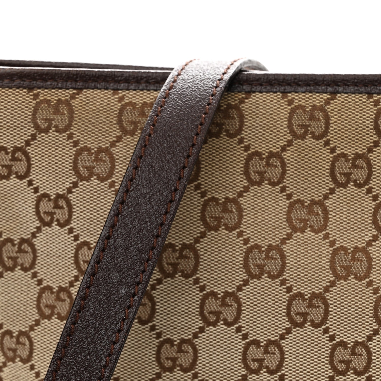 Gucci GG Supreme Monogram Medium Flat Messenger Bag Dark Brown 11 of 12