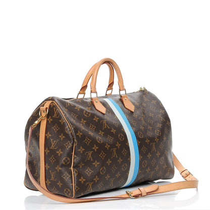 Louis Vuitton Monogram My LV Heritage Speedy Bandouliere 40 Gris Blue Clair 4 of 10