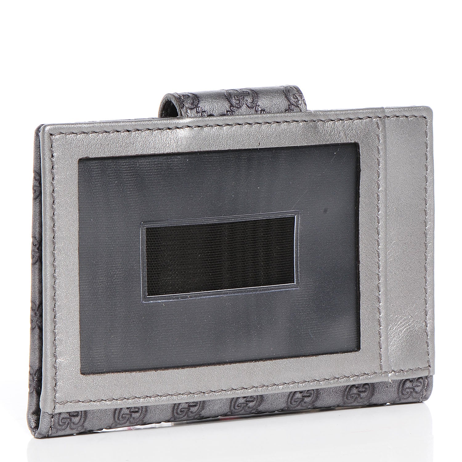 Gucci Microguccissima Heart Travel Wallet Silver 3 of 8