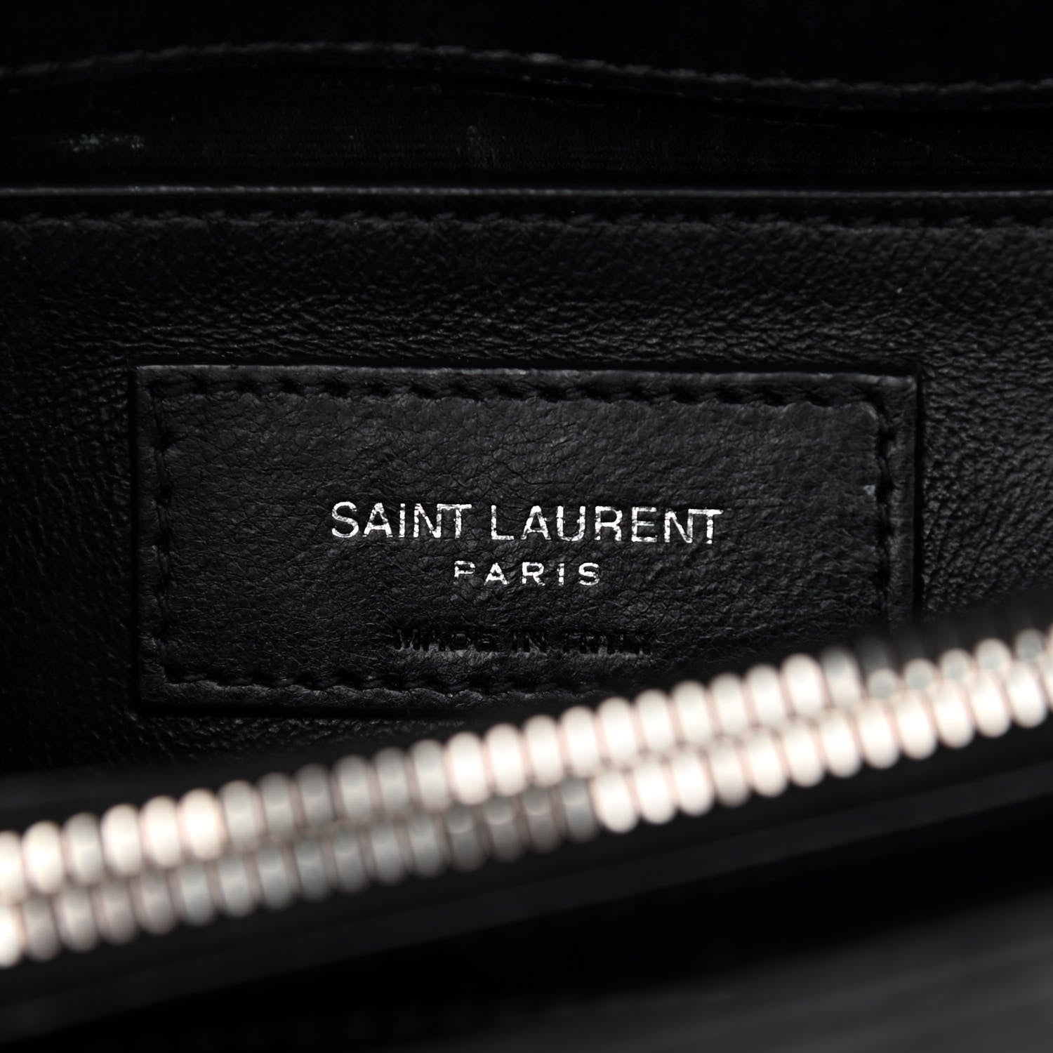 Saint Laurent Calfskin Y Quilted Monogram Small Loulou Chain Satchel Black 6 of 11