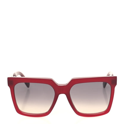 Celine Acetate Polarized Square Sunglasses CL4055IN Red 2 of 8