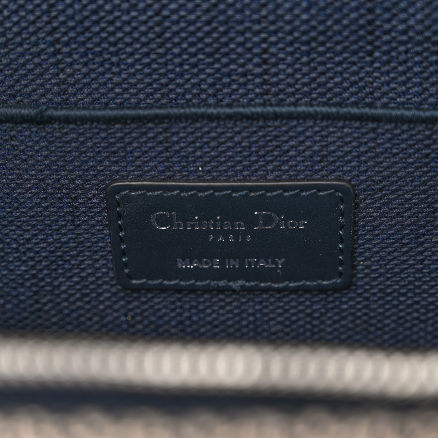 Oblique Small Diortravel Vanity Case With Shoulder Strap Blue