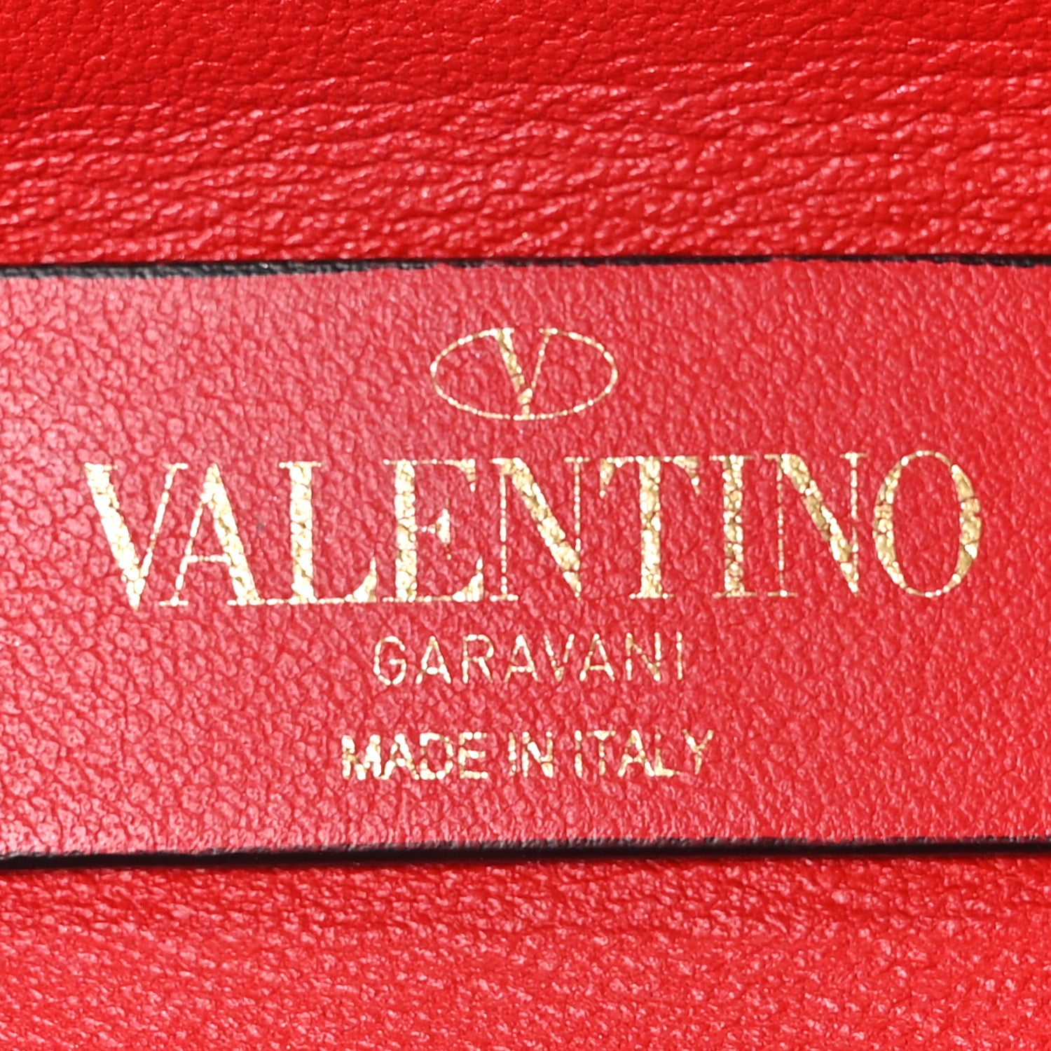Valentino Garavani Pebbled Calfskin VRing Shoulder Bag Black 5 of 8