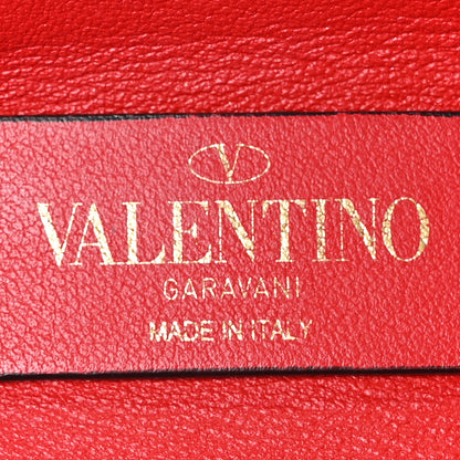 Valentino Garavani Pebbled Calfskin VRing Shoulder Bag Black 5 of 8