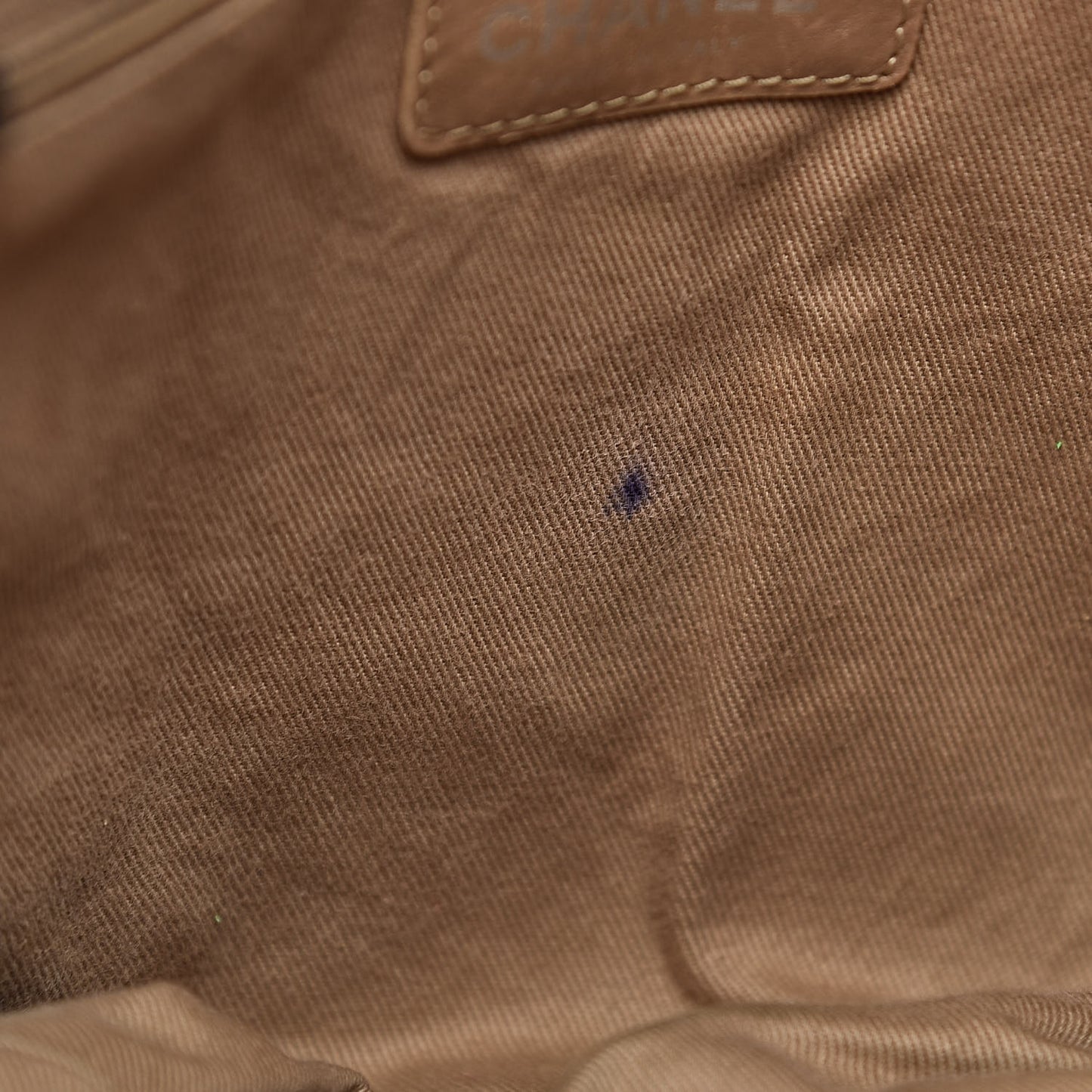 Distressed Lambskin Vintage Ligne Lady Braid Tote Brown