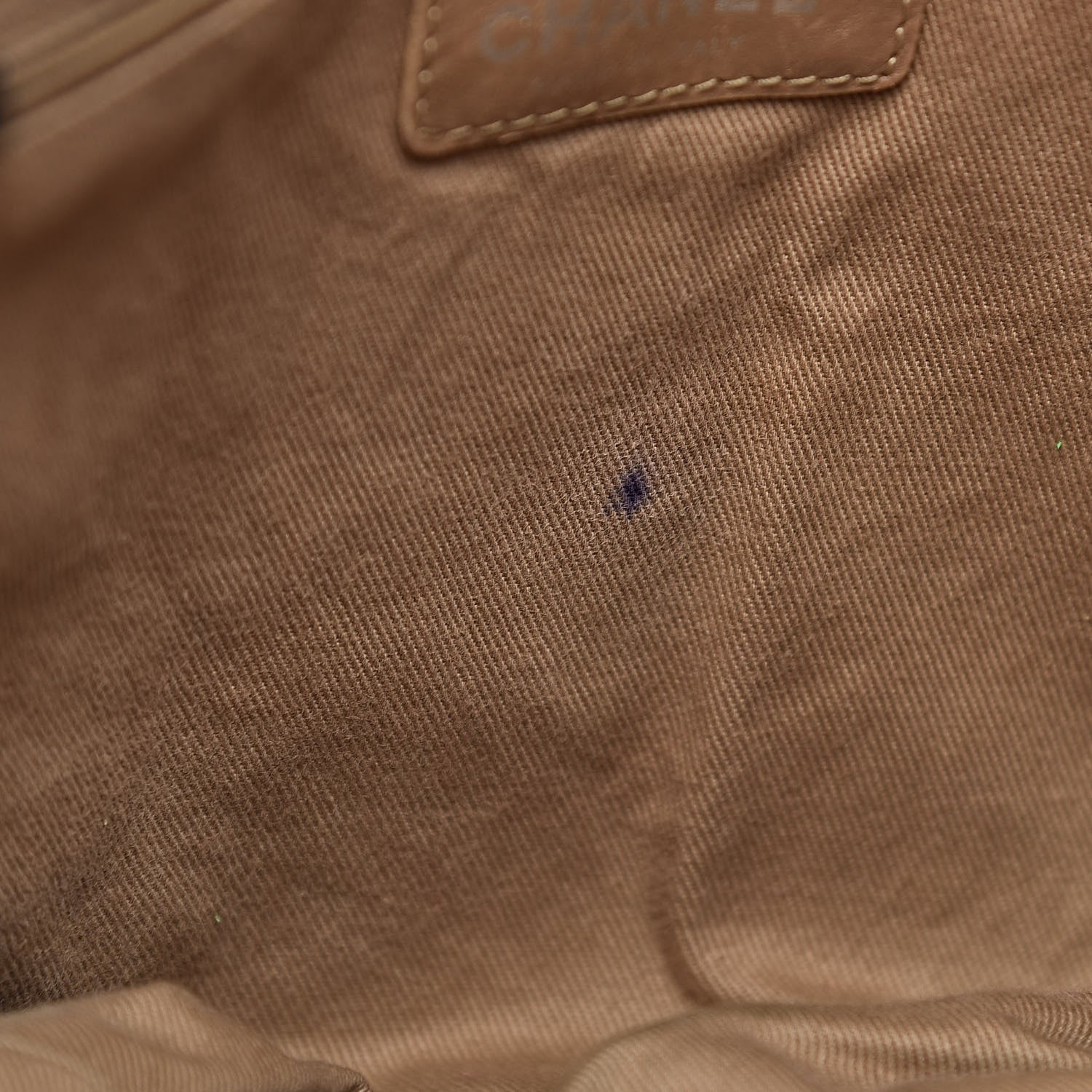 Chanel Distressed Lambskin Vintage Ligne Lady Braid Tote Brown 8 of 14