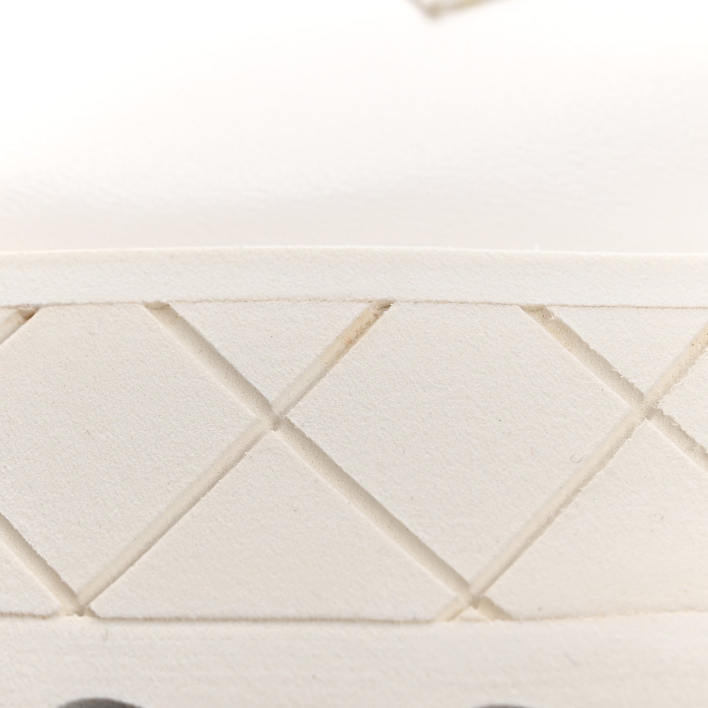 Lambskin Quilted Lace Up Wedge Combat Boots 37.5 White