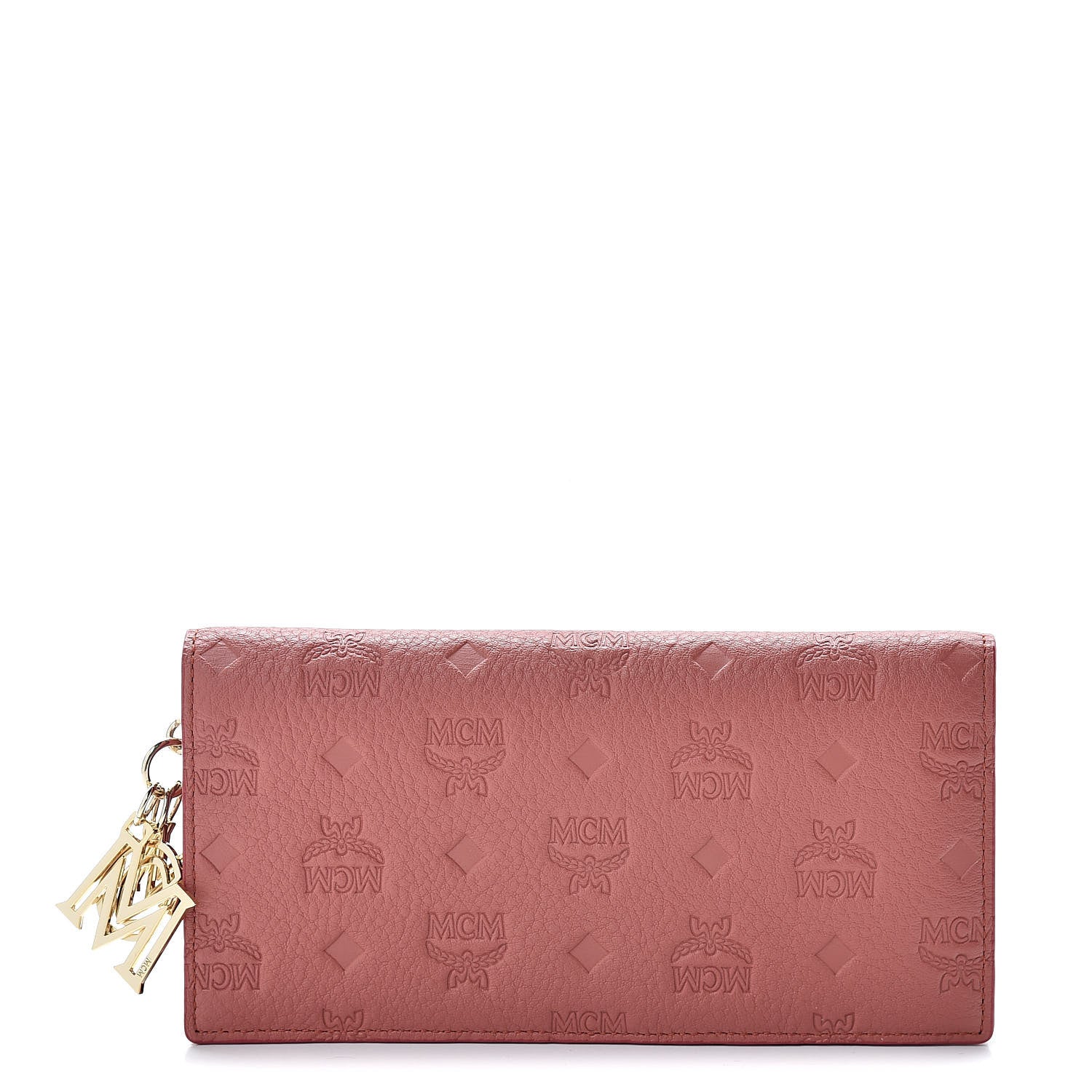 MCM Calfskin Ottomar Large Klara Two Fold Wallet Cocoa 1 of 9