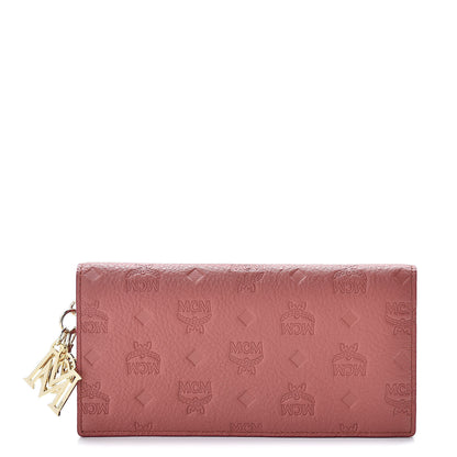 MCM Calfskin Ottomar Large Klara Two Fold Wallet Cocoa 1 of 9