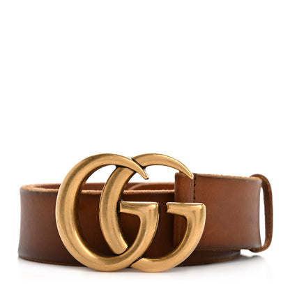 Gucci Faded Calfskin Double G 40mm Belt 80 32 Cuir 1 of 7