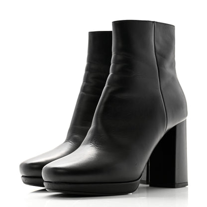 Prada Vitello 75mm Boots 37.5 Black 3 of 8