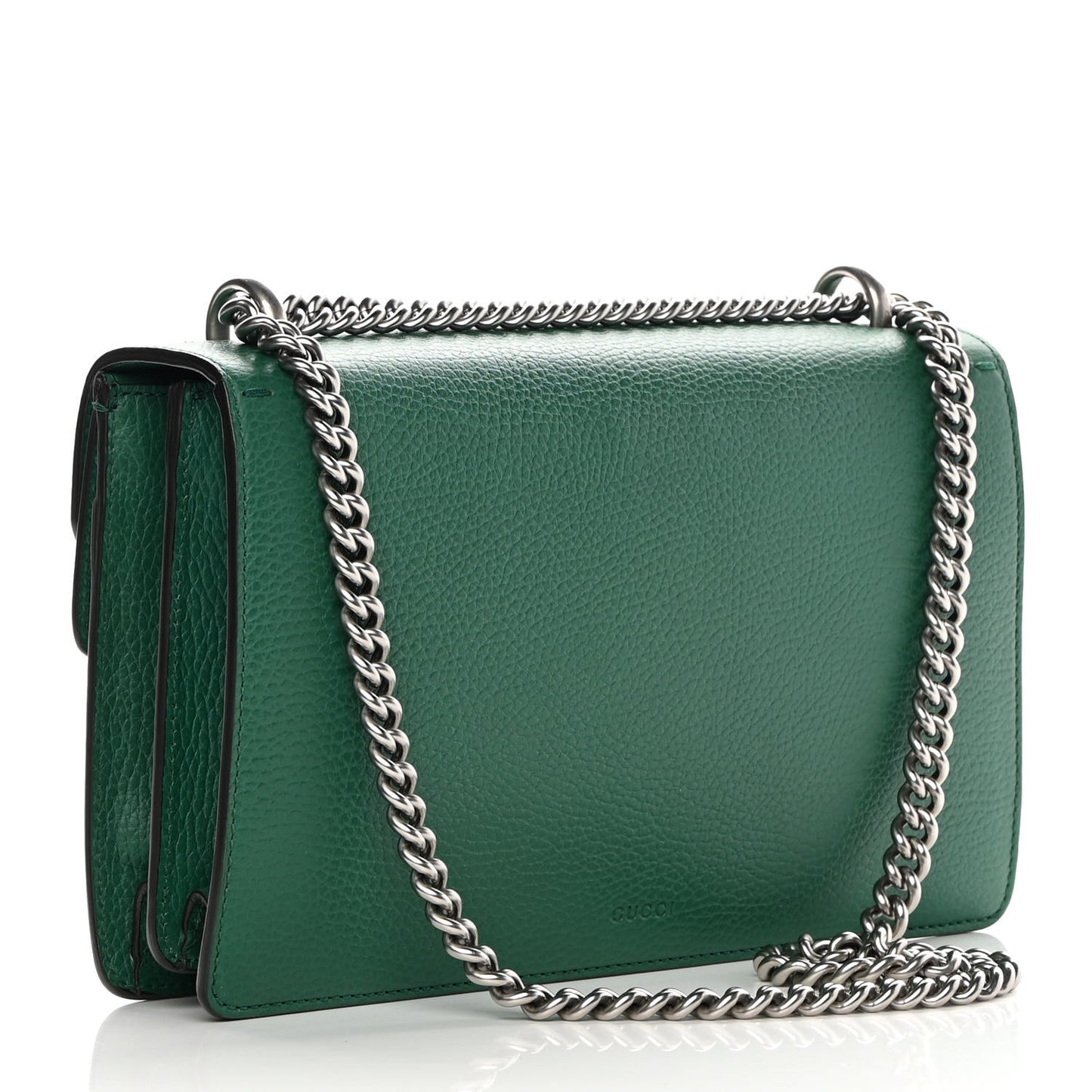 Pebbled Calfskin Small Dionysus Shoulder Bag Emerald