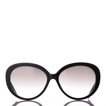 Louis Vuitton Acetate Bluebell Sunglasses Z0693W Black Glitter 2 of 8
