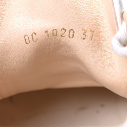Christian Dior Resille Embroidered Walk'N'Dior Low Top Sneakers 37 Beige 10 of 11