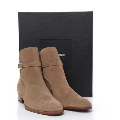 Saint Laurent Jodhpur Suede Mens Wyatt 30 Boots 45 New Sigaro 8 of 8