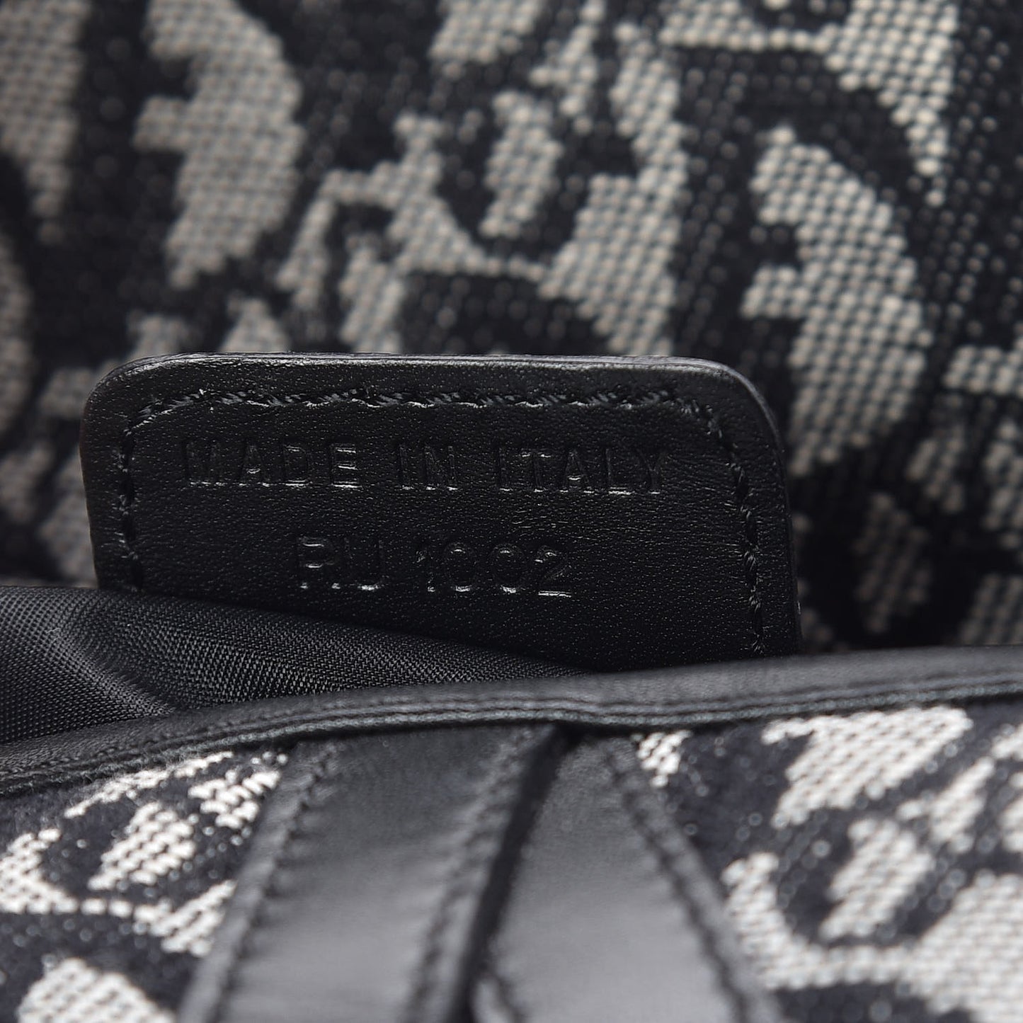 Monogram Saddle Bag Black