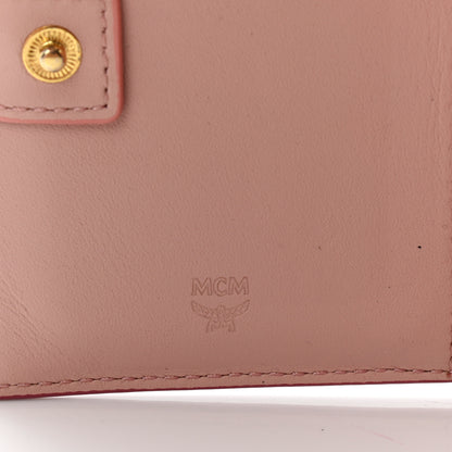 MCM Grained Calfskin Mina Mini Wallet Pink Blush 6 of 9