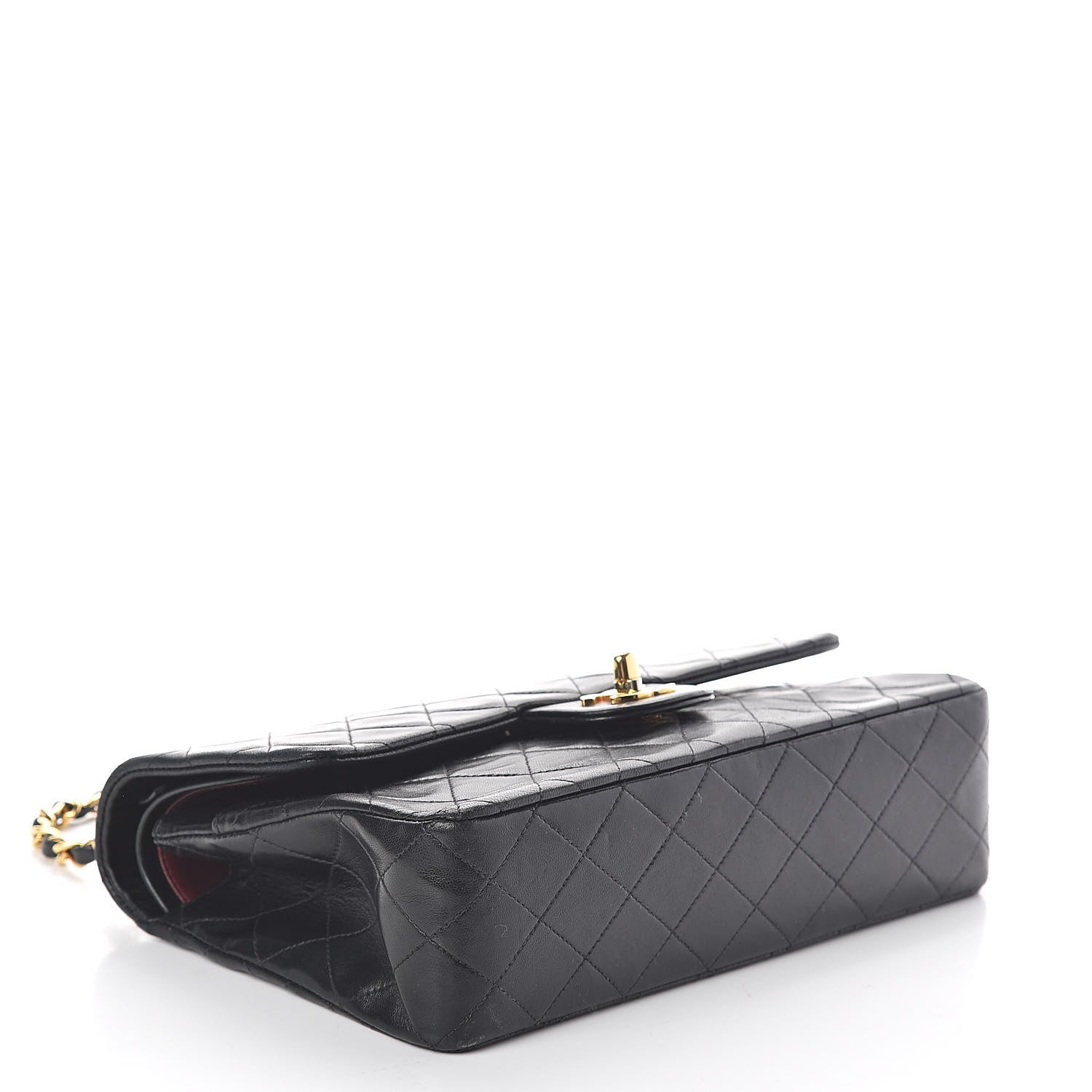 Chanel Lambskin Quilted Medium Double Flap Black 4 of 11