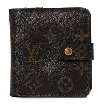 Louis Vuitton Monogram Compact Zippe Zipped Wallet 1 of 10