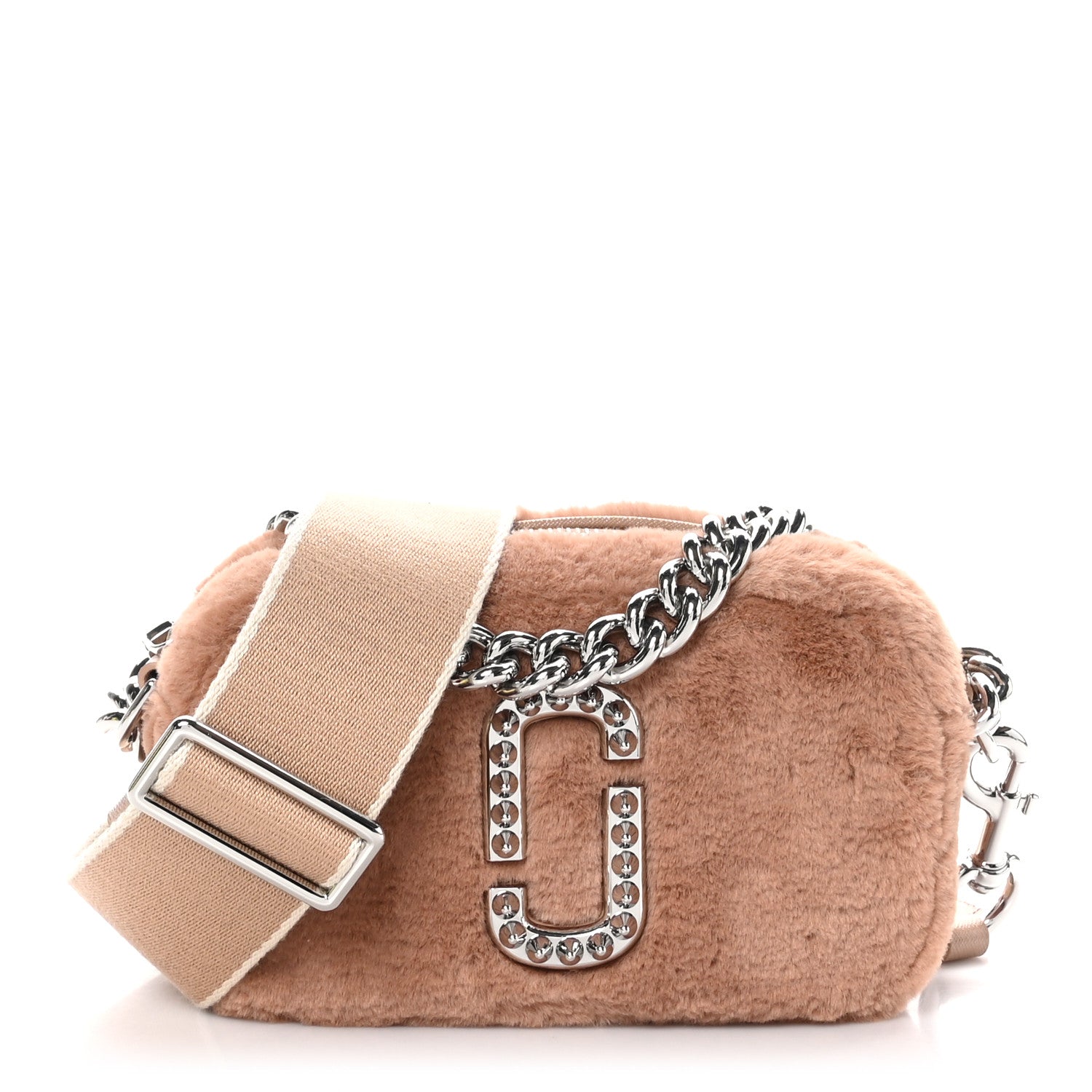 Marc Jacobs Faux Fur Plush Snapshot Camera Bag Brown 1 of 8