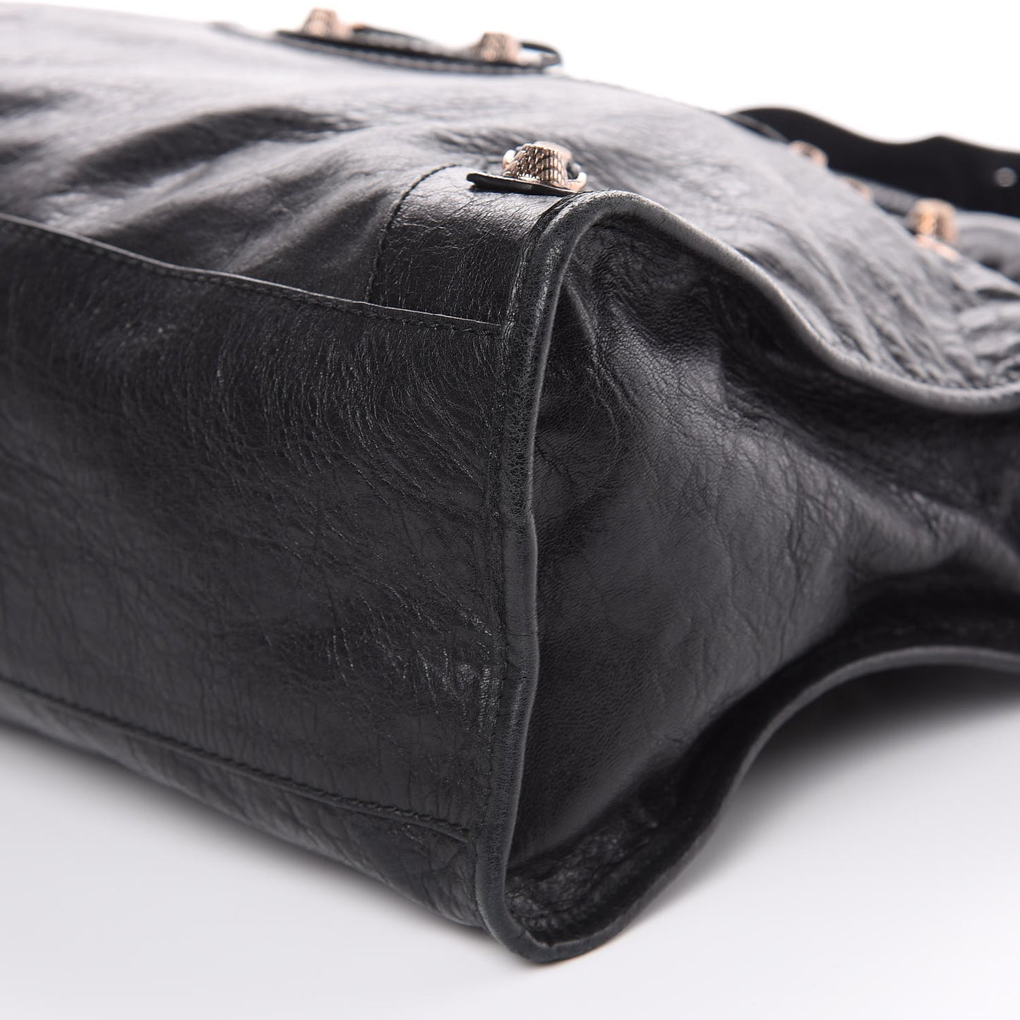 Agneau Giant 12 Rose Gold Hardware City Black