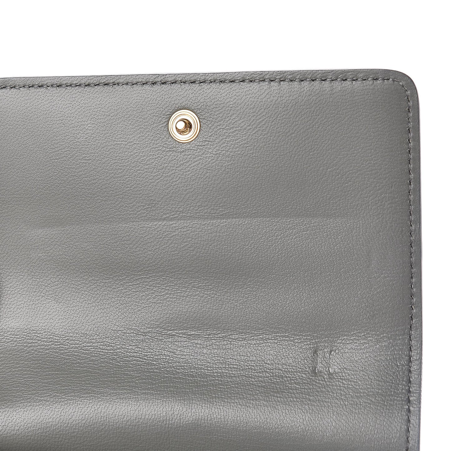 Smooth Calfskin Compact Wallet Smoke