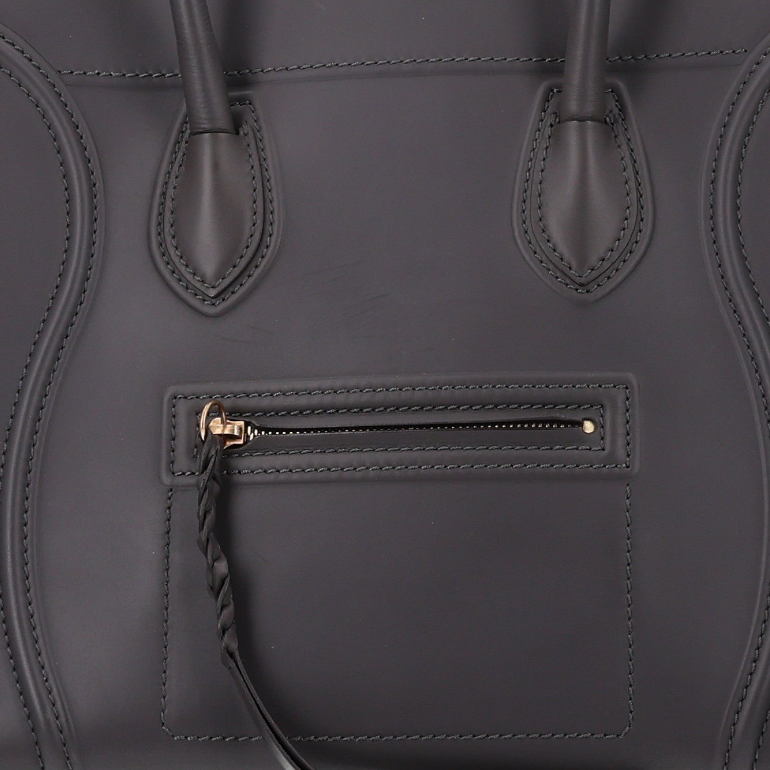 Celine Smooth Calfskin Medium Phantom Luggage Grey 9 of 11