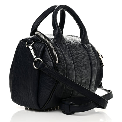 Alexander Wang Pebbled Lambskin Rockie Neptune Rhodium Hardware 3 of 9