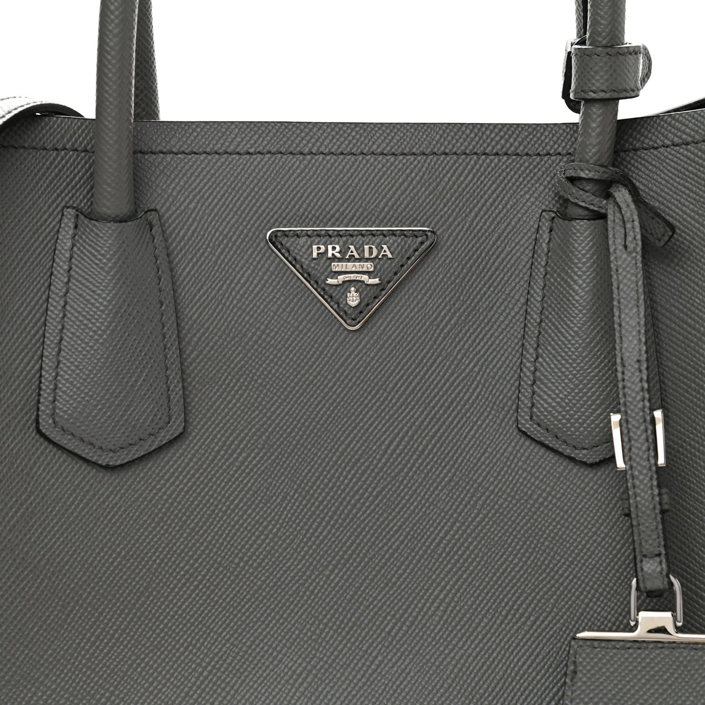 Saffiano Cuir Medium Double Bag Marmo