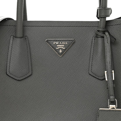 Prada Saffiano Cuir Medium Double Bag Marmo 7 of 10