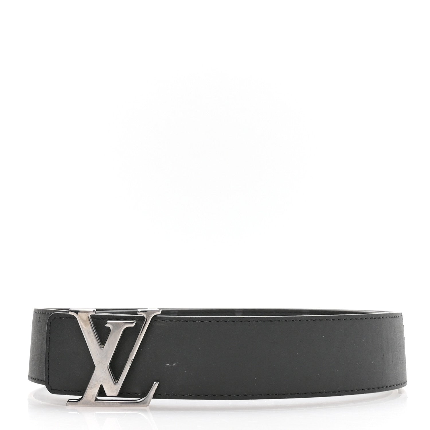 Louis Vuitton Calfskin Monogram Eclipse 35mm LV Initiales Reversible Belt 85 34 2 of 6