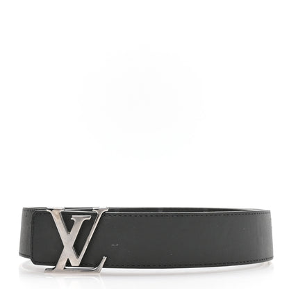 Louis Vuitton Calfskin Monogram Eclipse 35mm LV Initiales Reversible Belt 85 34 2 of 6