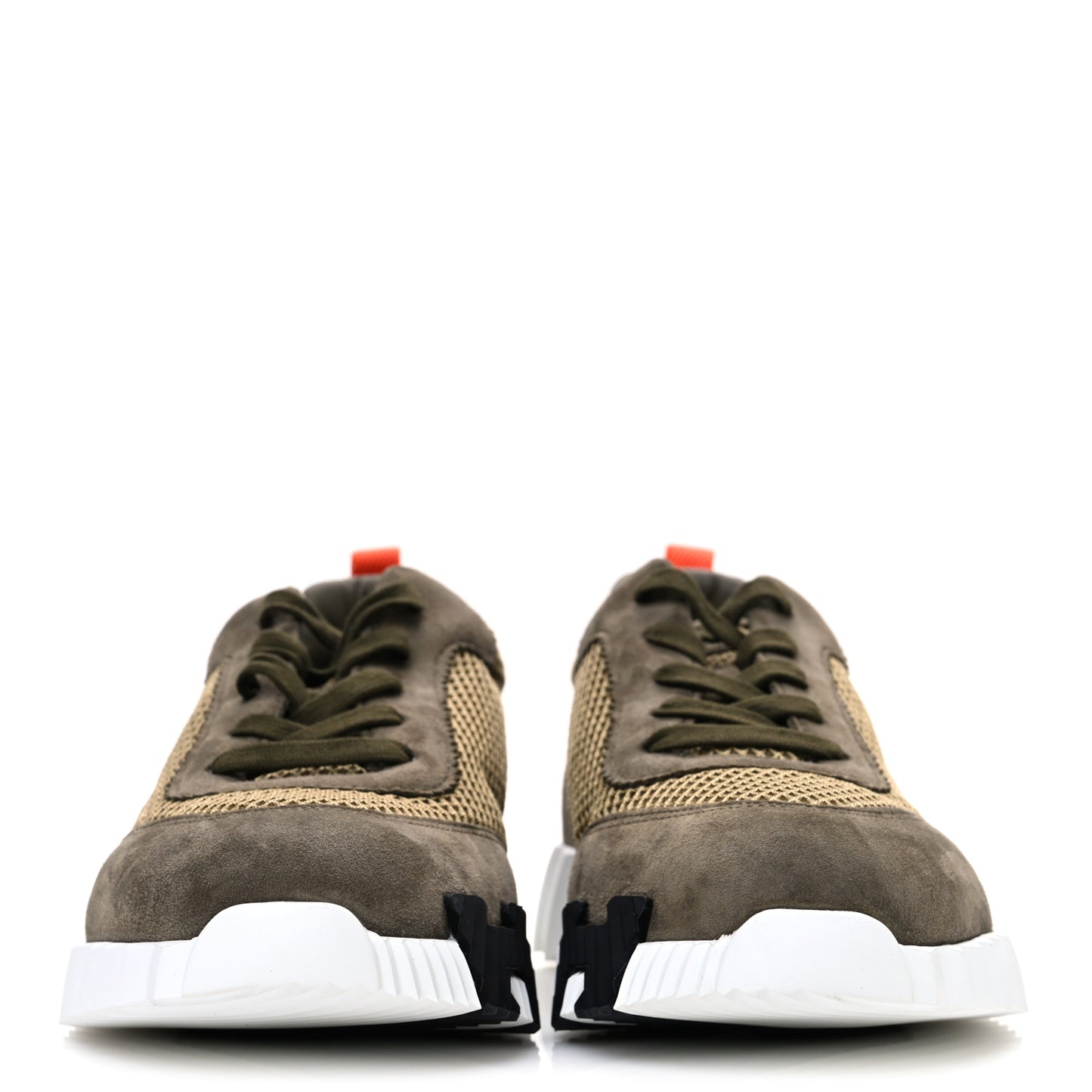 Air Mesh Suede Goatskin Mens Bouncing Sneakers 42 Vert Toundra
