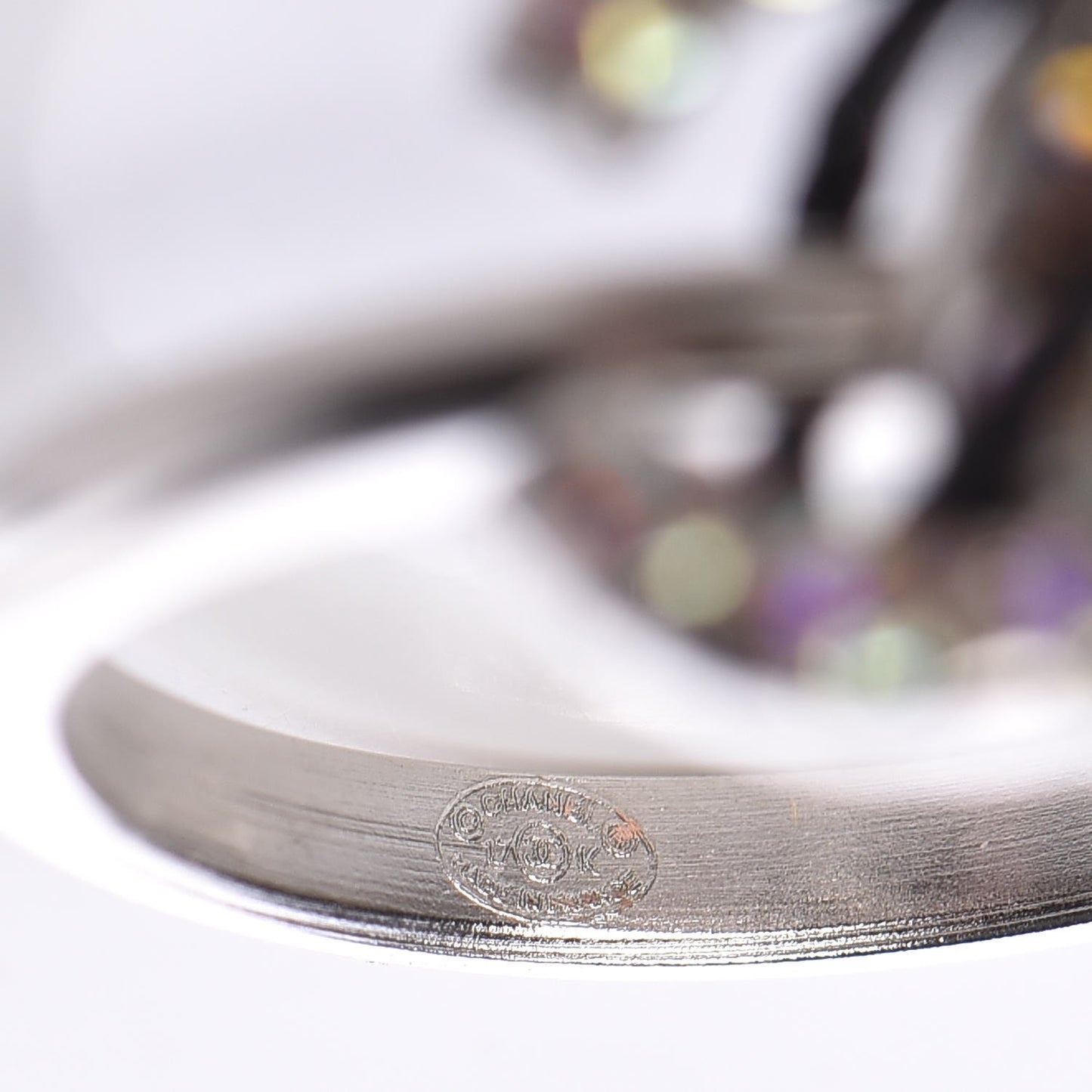 Crystal CC Ring 54 Iridescent